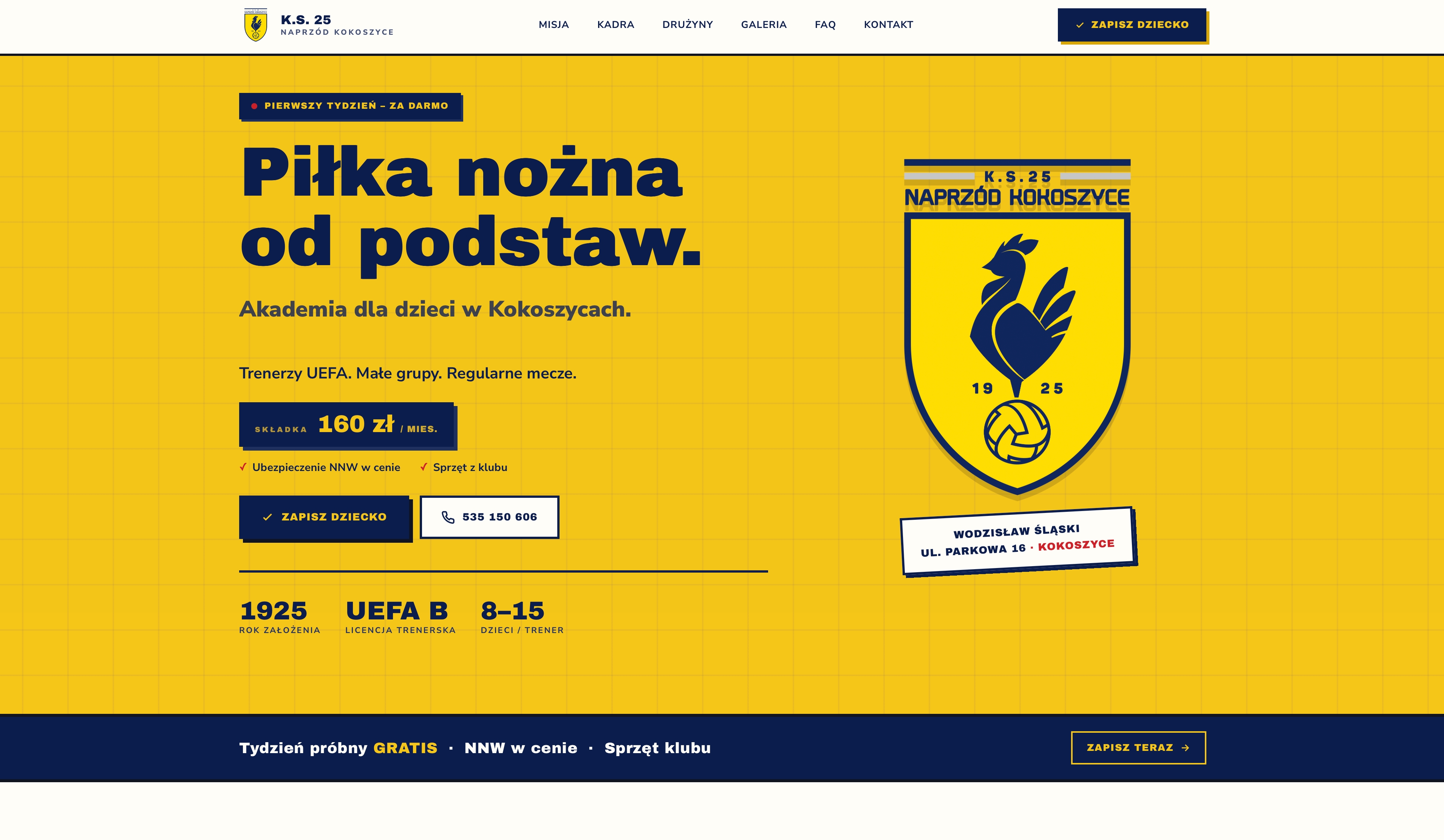Klub sportowy KS 25 – oficjalna strona klubu