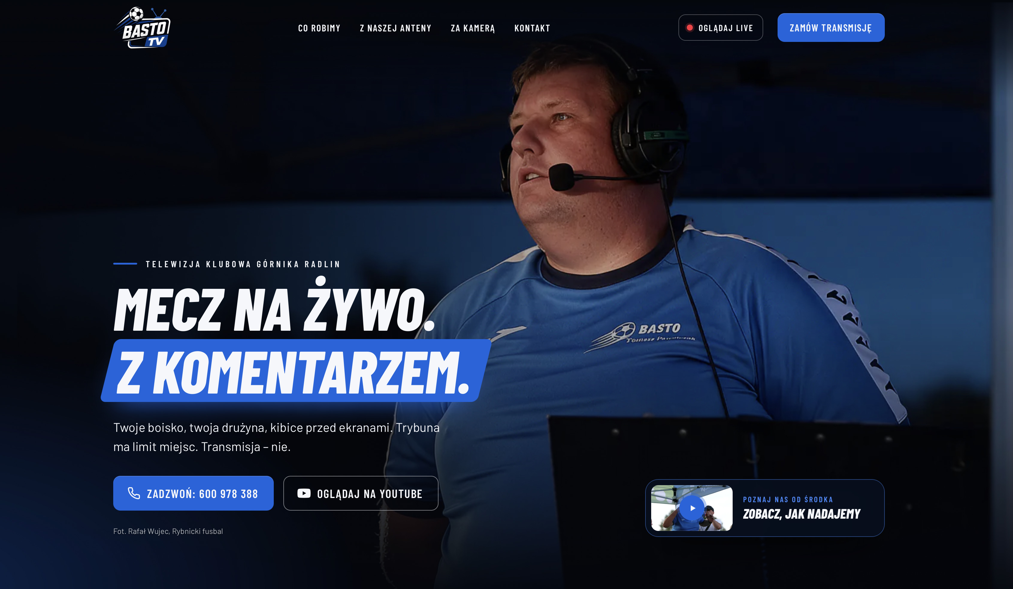 BASTO TV – strona telewizji klubowej z transmisjami meczów