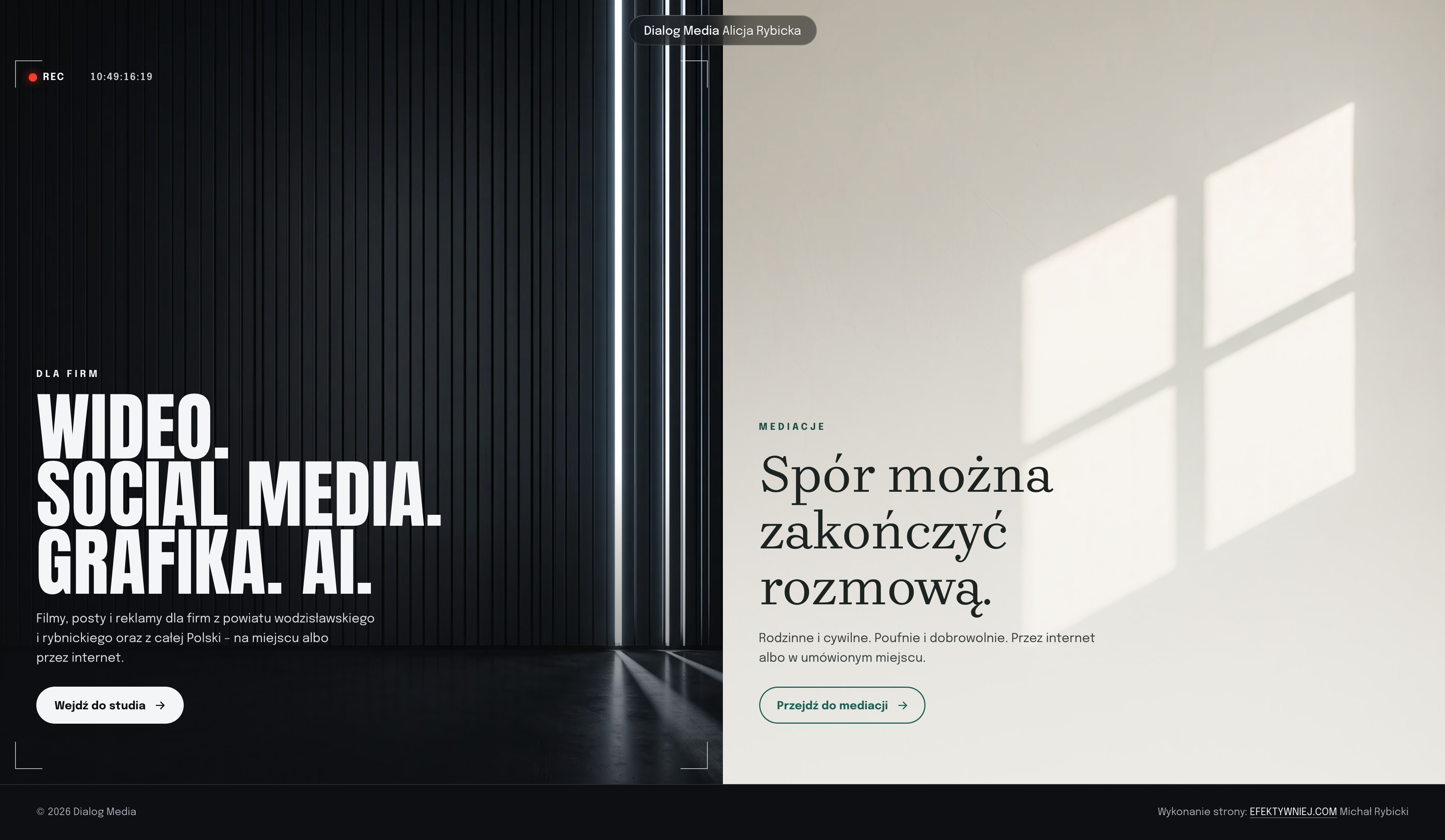 Dialog Media – strona firmowa agencji reklamowej i mediacji